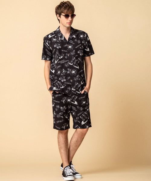 ADMIX/ATELIER SAB MEN（アドミックスアトリエサブメン）の「シアサッカー アロハ プリント イージー ショートパンツ（その他パンツ・メンズ・ブルー/マルチ/ブラック/ベージュ・48/50）」の21枚目の写真