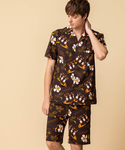 ADMIX/ATELIER SAB MEN（アドミックスアトリエサブメン）の「シアサッカー アロハ プリント イージー ショートパンツ（その他パンツ・メンズ・ブルー/マルチ/ブラック/ベージュ・48/50）」の22枚目の写真