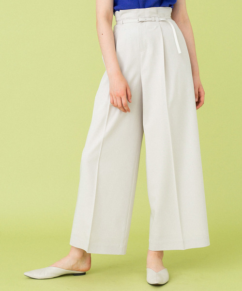 UNITED TOKYO（ユナイテッドトウキョウ）の「ウォッシャブルワイドパンツ（その他パンツ・レディース・ブラック/パープル/アイボリー/ブルー・1/2/3）」の2枚目の写真