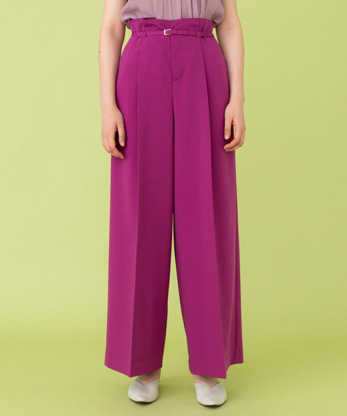 UNITED TOKYO（ユナイテッドトウキョウ）の「ウォッシャブルワイドパンツ（その他パンツ・レディース・ブラック/パープル/アイボリー/ブルー・1/2/3）」の11枚目の写真