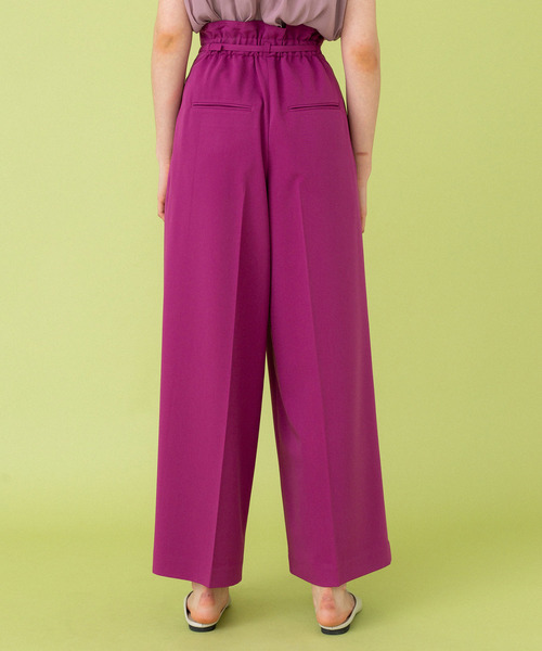 UNITED TOKYO（ユナイテッドトウキョウ）の「ウォッシャブルワイドパンツ（その他パンツ・レディース・ブラック/パープル/アイボリー/ブルー・1/2/3）」の15枚目の写真