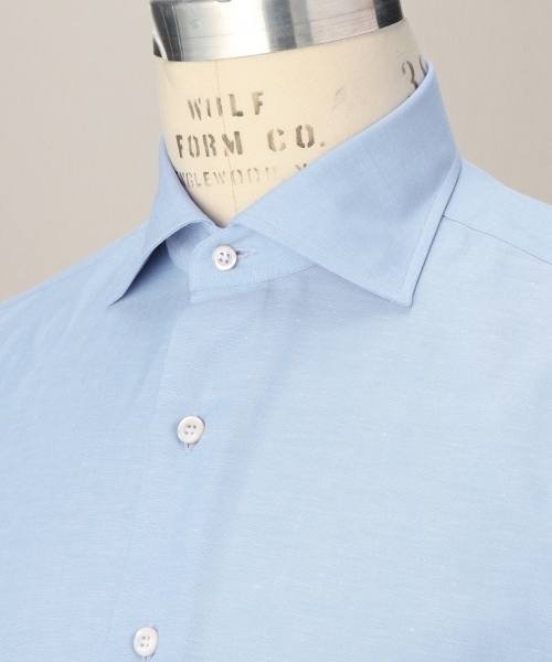 UNITED ARROWS(ユナイテッドアローズ)の「ERRICO SOLID LIN WD(シャツ/ブラウス・メンズ・ライトブルー・38cm/40cm/39cm)」の4枚目の写真