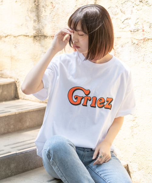 GRIEZ（グリーズ）の「GRIEZ　ビックロゴプリントＴシャツ（Tシャツ/カットソー・メンズ・ホワイト/ブラック・MEDIUM/LARGE）」の9枚目の写真