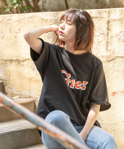 GRIEZ（グリーズ）の「GRIEZ　ビックロゴプリントＴシャツ（Tシャツ/カットソー・メンズ・ホワイト/ブラック・MEDIUM/LARGE）」の4枚目の写真
