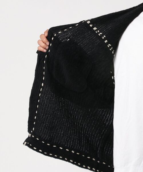 レア　PHINGERIN PG1 ニット カーディガン M ブラック PHINGERIN フィンガリン ニットカーディガン 別注】 ＜PHINGERIN＞ PG1