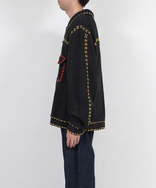 phingerin カーディガン 黒 セール】【PHINGERIN/フィンガリン】NOREN ZIP CARDIGAN WOOL GAUZE