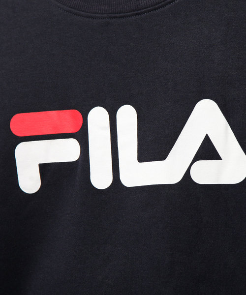 FILA(フィラ)の「【FILA】 デカ ロゴ プリント 裏起毛 スウェット トレーナー(スウェット・レディース・ネイビー/杢グレー/ホワイト/ブラック/カーキ/カーキ系/ブルーグレー・LARGE/X-LARGE/MEDIUM)」の19枚目の写真