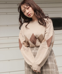 apres jour | アーガイルニットプルオーバー【ZOZOTOWN限定アイテム】(ニット/セーター)