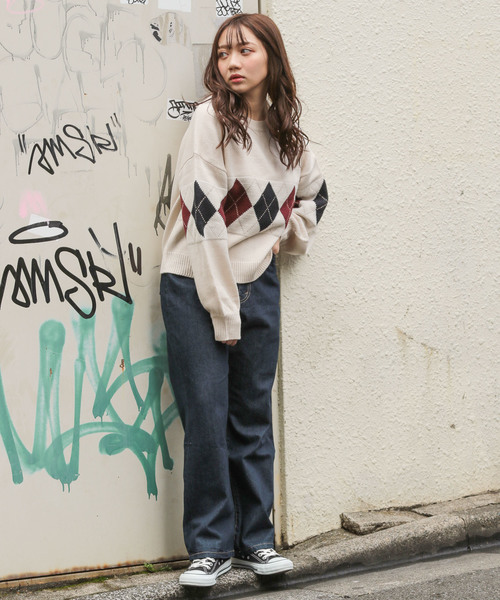 apres jour（アプレジュール）の「アーガイルニットプルオーバー【ZOZOTOWN限定アイテム】（ニット/セーター・レディース・アイボリー/ボルドー/モカ/ライトベージュ・フリー）」の11枚目の写真