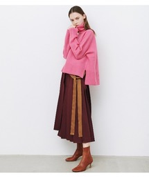 LE CIEL BLEU | Pleated Wrap Effect Skirt(スカート)