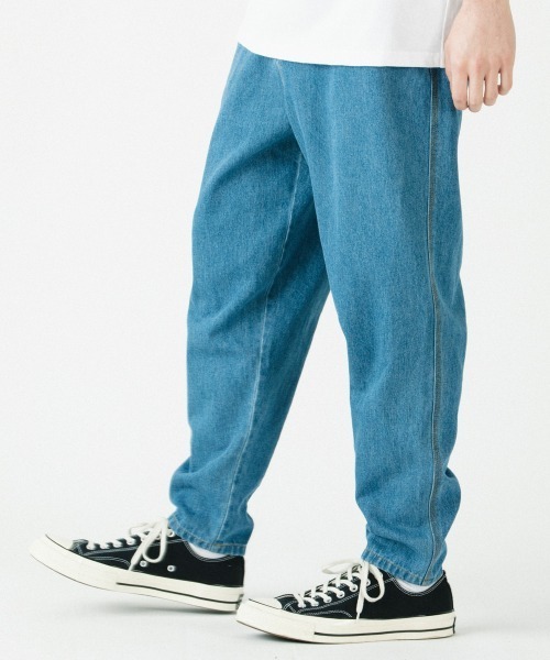 rehacer(レアセル)の「rehacer : Joint Wide Easy Denim / ジョイント ワイド イージーデニム(デニムパンツ・メンズ・ダークインディゴブルー/ライトインディゴブルー・SMALL/MEDIUM/LARGE)」の2枚目の写真