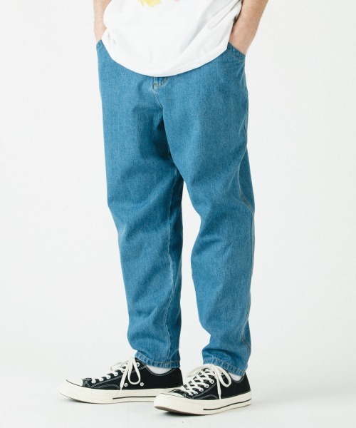 rehacer(レアセル)の「rehacer : Joint Wide Easy Denim / ジョイント ワイド イージーデニム(デニムパンツ・メンズ・ダークインディゴブルー/ライトインディゴブルー・SMALL/MEDIUM/LARGE)」の4枚目の写真