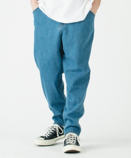rehacer(レアセル)の「rehacer : Joint Wide Easy Denim / ジョイント ワイド イージーデニム(デニムパンツ・メンズ・ダークインディゴブルー/ライトインディゴブルー・SMALL/MEDIUM/LARGE)」の5枚目の写真