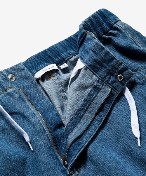 rehacer(レアセル)の「rehacer : Joint Wide Easy Denim / ジョイント ワイド イージーデニム(デニムパンツ・メンズ・ダークインディゴブルー/ライトインディゴブルー・SMALL/MEDIUM/LARGE)」の12枚目の写真