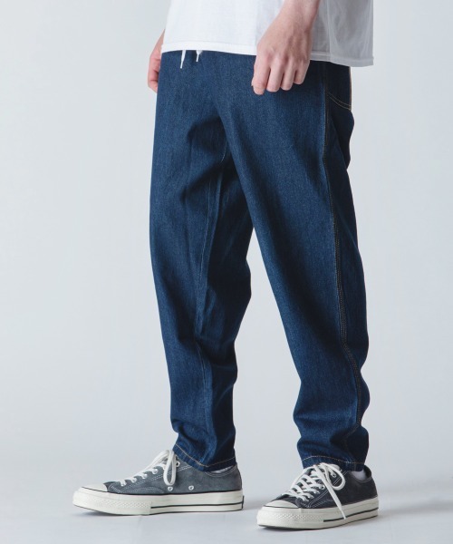 rehacer(レアセル)の「rehacer : Joint Wide Easy Denim / ジョイント ワイド イージーデニム(デニムパンツ・メンズ・ダークインディゴブルー/ライトインディゴブルー・SMALL/MEDIUM/LARGE)」の14枚目の写真