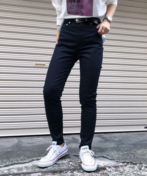 PAGEBOY（ページボーイ）の「ストレッチデニムスキニーパンツ【20SS】（デニムパンツ・レディース・ブラック/インディゴブルー/ブルー・25inch/26inch/27inch）」の5枚目の写真