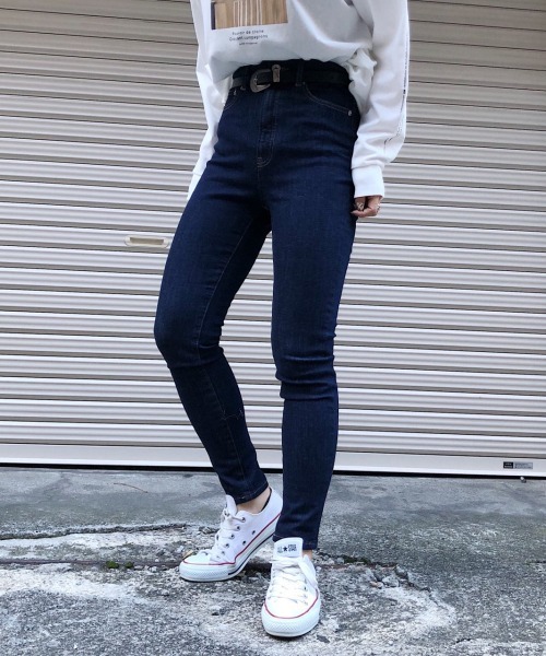 PAGEBOY（ページボーイ）の「ストレッチデニムスキニーパンツ【20SS】（デニムパンツ・レディース・ブラック/インディゴブルー/ブルー・25inch/26inch/27inch）」の7枚目の写真