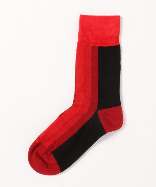 Fun & Daily（ファンアンドデイリー）の「F&D : By Color Sox（ソックス/靴下・メンズ・ブルー/レッド/ホワイト・FREE）」の3枚目の写真