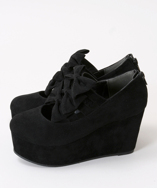 WEGO（ウィゴー）の「WEGO/リボンパンプス（パンプス・レディース・ブラック/レッド・LARGE/MEDIUM）」の5枚目の写真