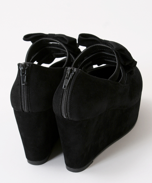 WEGO（ウィゴー）の「WEGO/リボンパンプス（パンプス・レディース・ブラック/レッド・LARGE/MEDIUM）」の6枚目の写真