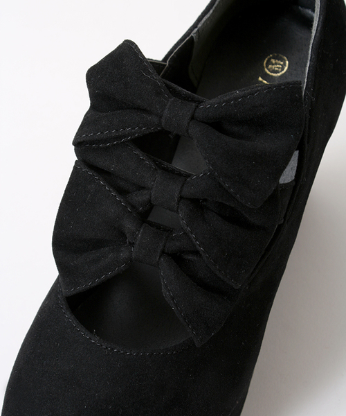 WEGO（ウィゴー）の「WEGO/リボンパンプス（パンプス・レディース・ブラック/レッド・LARGE/MEDIUM）」の7枚目の写真