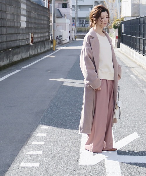 reca(レカ)の「袖ボリュームショート丈スウェット(スウェット・レディース・アイボリー/杢グレー/モカ/カーキ/ラベンダー・M)」の12枚目の写真