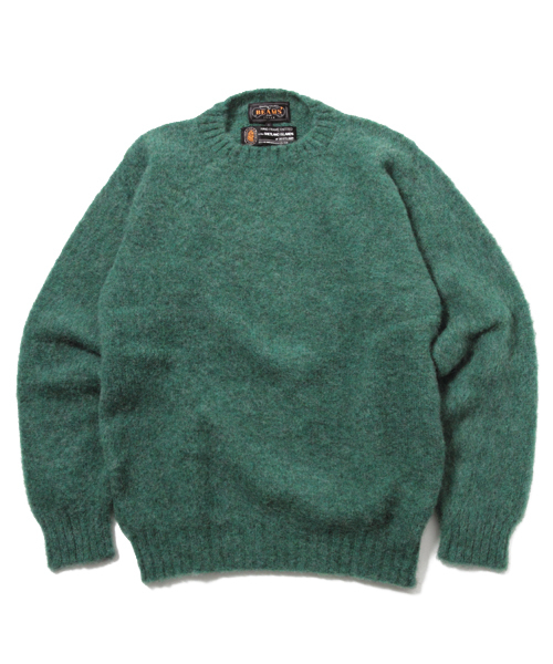 BEAMS PLUS（ビームスプラス）の「BEAMS PLUS / シェットランドニット（ニット/セーター・メンズ・ロイヤルブルー/イエロー系その他/シルバー/ホワイト/オフホワイト/ブラック系その他/チャコールグレー/ブラウン系その他/ダークブラウン/レッド系その他/レッド/ワイン/オレンジ系その他/その他1/オレンジ/その他2/ミント/グリーン系その他/ダークグリーン/ブルー系その他/その他3/その他4/インディゴブルー/ネイビー/その他5/その他6/ブラック/その他8/その他9/イエロー/グリーン/その他15・X-SMALL/SMALL/MEDIUM/LARGE/X-LARGE/XX-LARGE）」の12枚目の写真