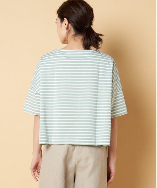 セール】Traditional Weatherwear: BIG MARINE BOATNECK SHIRT S/S（T