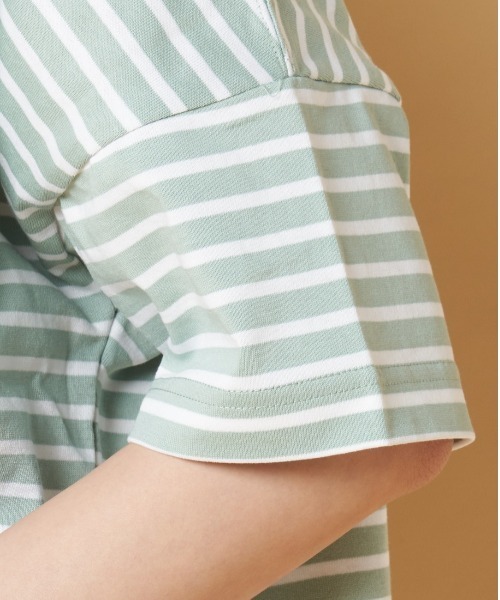 Traditional Weatherwear(トラディショナルウェザーウェア)の「Traditional Weatherwear: BIG MARINE BOATNECK SHIRT S/S(Tシャツ/カットソー・レディース・ベージュ/グリーン/ホワイト/ブルー/ピンク系その他・S)」の19枚目の写真