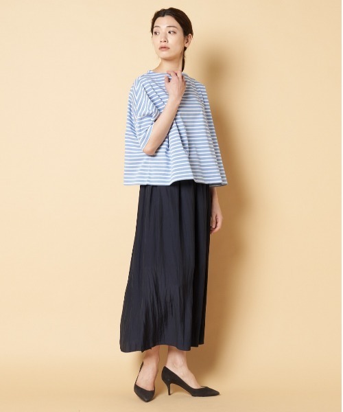 Traditional Weatherwear(トラディショナルウェザーウェア)の「Traditional Weatherwear: BIG MARINE BOATNECK SHIRT S/S(Tシャツ/カットソー・レディース・ベージュ/グリーン/ホワイト/ブルー/ピンク系その他・S)」の22枚目の写真