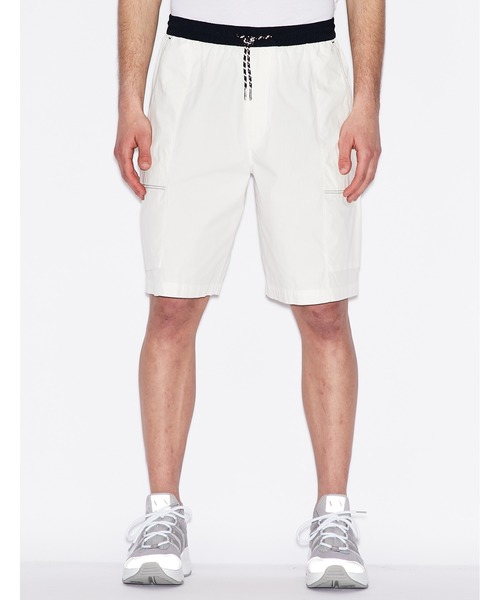 ARMANI EXCHANGE(アルマーニエクスチェンジ)の「【A|Xアルマーニ エクスチェンジ】コットンショートパンツ(その他パンツ・メンズ・ホワイト・31inch/34inch/36inch/28inch/30inch/29inch/33inch/32inch)」の1枚目の写真
