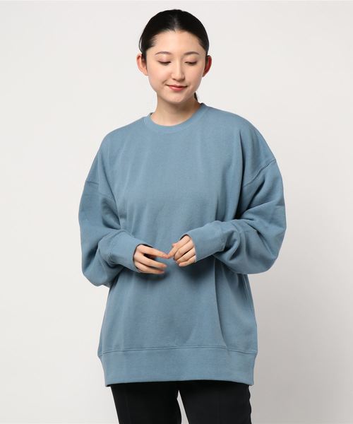 LOWRYS FARM（ローリーズファーム）の「【WEB限定】スウェットＢＩＧプルオーバー　867174（スウェット・レディース・オフホワイト/ネイビー/ブルー系その他・FREE）」の3枚目の写真