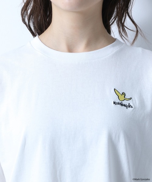 ♡ページ ロゴ Tシャツ M Heather（ヘザー）の「Mark Gonzales BIGT 886836（Tシャツ