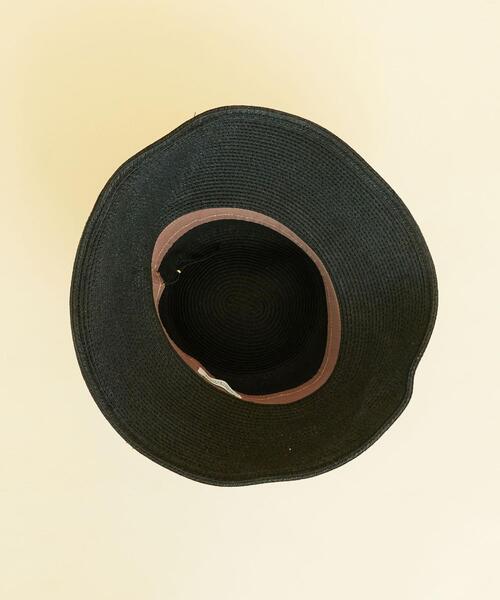 BEAUTY&YOUTH UNITED ARROWS（ビューティーアンドユースユナイテッドアローズ）の「BY∴ ペーパーホールドリボンハット о（ハット・レディース・ブラック/ブラウン/ベージュ・FREE）」の4枚目の写真