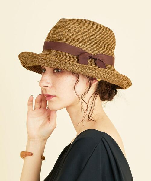 BEAUTY&YOUTH UNITED ARROWS（ビューティーアンドユースユナイテッドアローズ）の「BY∴ ペーパーホールドリボンハット о（ハット・レディース・ブラック/ブラウン/ベージュ・FREE）」の18枚目の写真