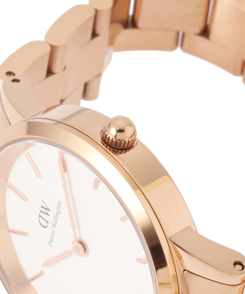 HIROB(ヒロブ)の「DW00100211 ICONIC LINK 32RG White【 ウォッチ 】(アナログ腕時計・レディース・ピンク・FREE)」の11枚目の写真