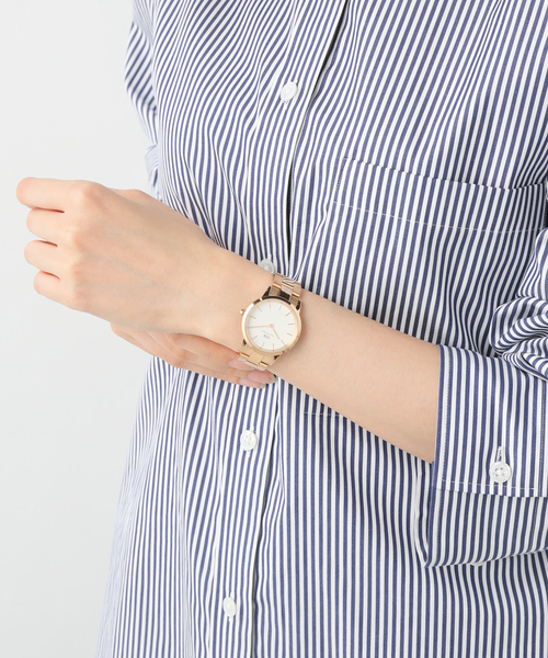 HIROB(ヒロブ)の「DW00100211 ICONIC LINK 32RG White【 ウォッチ 】(アナログ腕時計・レディース・ピンク・FREE)」の7枚目の写真