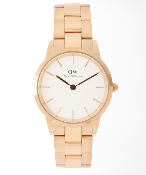 HIROB(ヒロブ)の「DW00100211 ICONIC LINK 32RG White【 ウォッチ 】(アナログ腕時計・レディース・ピンク・FREE)」の4枚目の写真