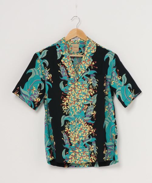 Sanca(サンカ)の「【Sanca】サンカ /Sanca×SUN SURF NOTCHED ALOHA(サンサーフ)別注(シャツ/ブラウス・メンズ・ブラック/ブルー・2/3)」の2枚目の写真