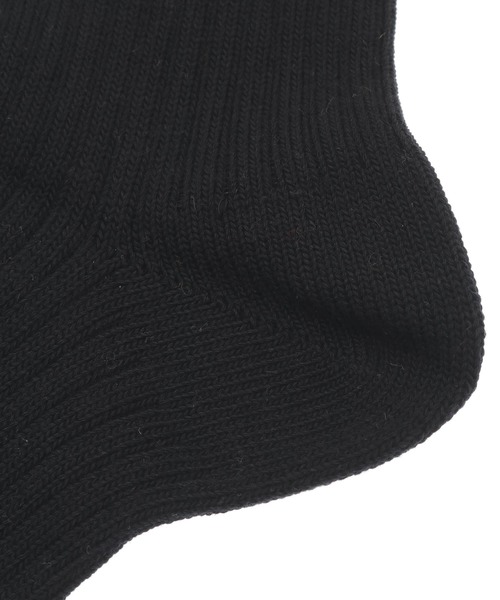 Candy Stripper（キャンディストリッパー）の「BURGER LOGO RIB ソックス（ソックス/靴下・レディース・ブラック/オフホワイト/オレンジ・FREE）」の6枚目の写真