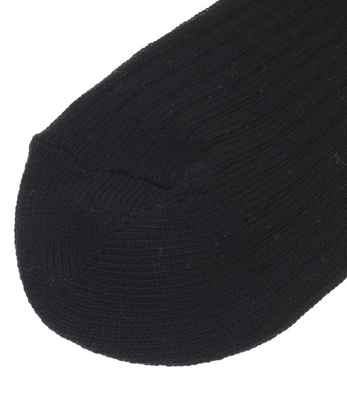 Candy Stripper（キャンディストリッパー）の「BURGER LOGO RIB ソックス（ソックス/靴下・レディース・ブラック/オフホワイト/オレンジ・FREE）」の7枚目の写真