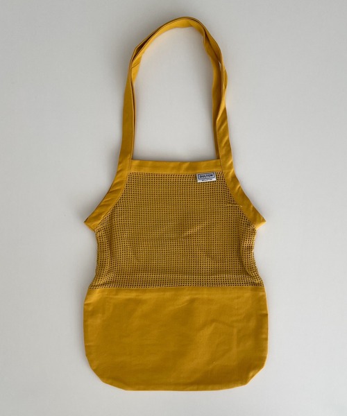 CANAL JEAN(キャナルジーン)の「DULTON COTTON HALF MESH BAG コットンハーフメッシュバッグS(トートバッグ・レディース・アイボリー/グリーン/イエロー/グレー・SMALL)」の7枚目の写真