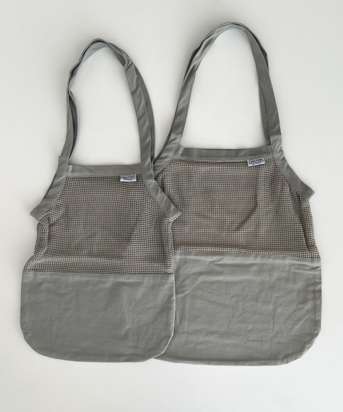 CANAL JEAN(キャナルジーン)の「DULTON COTTON HALF MESH BAG コットンハーフメッシュバッグS(トートバッグ・レディース・アイボリー/グリーン/イエロー/グレー・SMALL)」の10枚目の写真