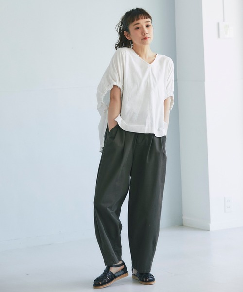 and R(アンドアール)の「サーカスパンツ(その他パンツ・レディース・ホワイト/ブラック/ベージュ/カーキ・FREE)」の2枚目の写真