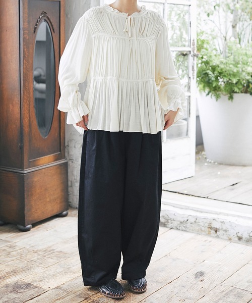 and R(アンドアール)の「サーカスパンツ(その他パンツ・レディース・ホワイト/ブラック/ベージュ/カーキ・FREE)」の8枚目の写真