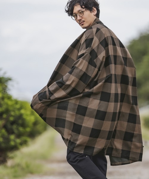 CAMBIO カンビオ ガウンコート チェック ガウン