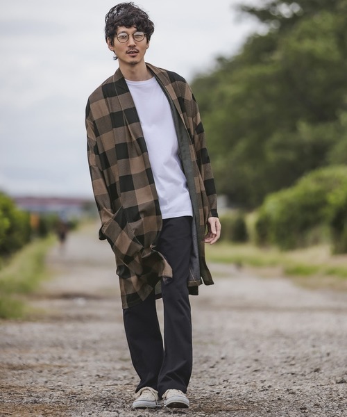 CAMBIO　カンビオ　ガウンコート　チェック CAMBIO カンビオ ガウンコート チェック ガウン