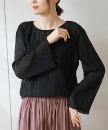 シフォンプリーツブラウス