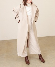 natural couture | フードロングコート(その他アウター)