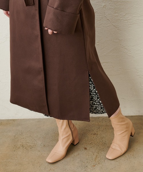 natural couture(ナチュラルクチュール)の「フードロングコート(その他アウター・レディース・ベージュ/ブラウン/ピンク/グレイッシュベージュ・FREE)」の10枚目の写真